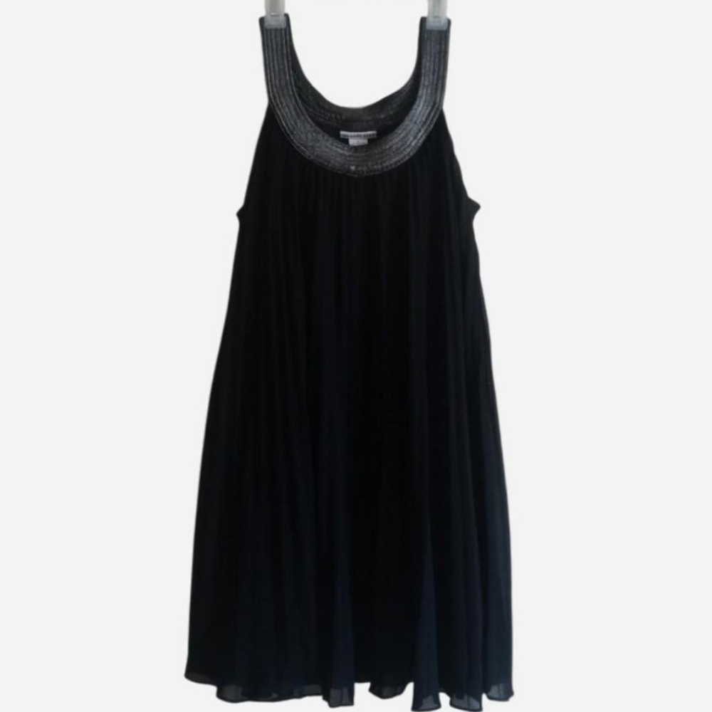 Amanda Lane Black Dress with Silver Accents